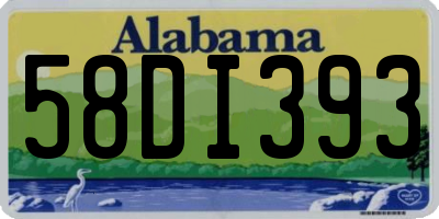 AL license plate 58DI393