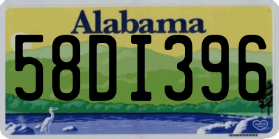 AL license plate 58DI396