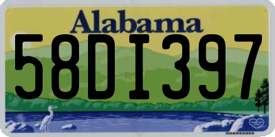 AL license plate 58DI397