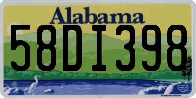 AL license plate 58DI398