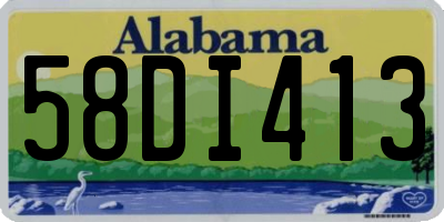 AL license plate 58DI413