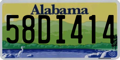 AL license plate 58DI414