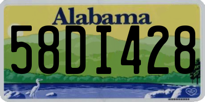 AL license plate 58DI428