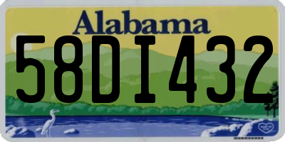 AL license plate 58DI432