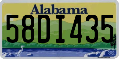 AL license plate 58DI435