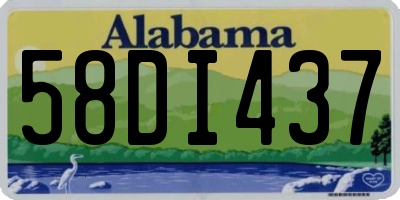 AL license plate 58DI437