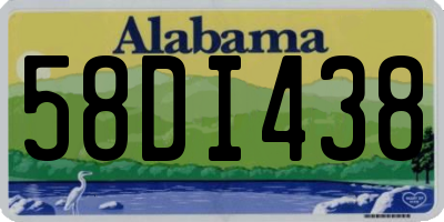 AL license plate 58DI438