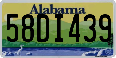 AL license plate 58DI439