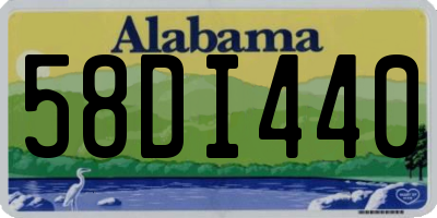 AL license plate 58DI440