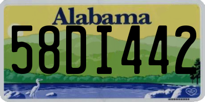 AL license plate 58DI442