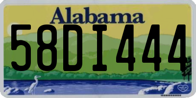 AL license plate 58DI444