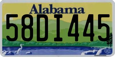 AL license plate 58DI445