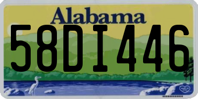 AL license plate 58DI446