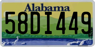 AL license plate 58DI449