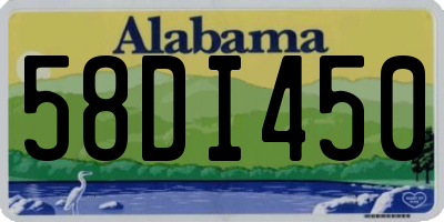 AL license plate 58DI450