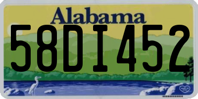 AL license plate 58DI452