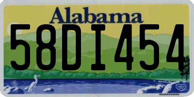 AL license plate 58DI454