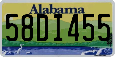AL license plate 58DI455