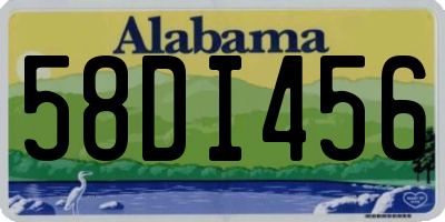 AL license plate 58DI456