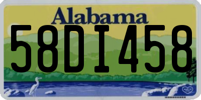 AL license plate 58DI458