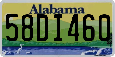 AL license plate 58DI460