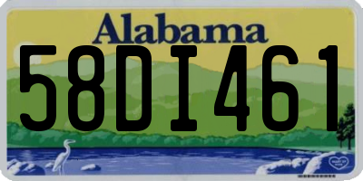 AL license plate 58DI461