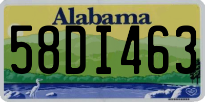 AL license plate 58DI463