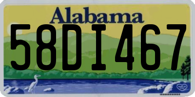 AL license plate 58DI467