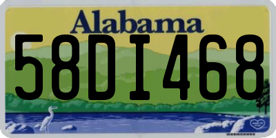 AL license plate 58DI468
