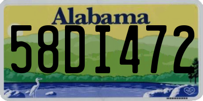 AL license plate 58DI472