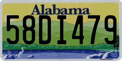 AL license plate 58DI479