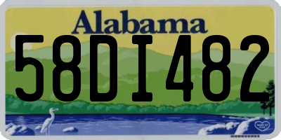 AL license plate 58DI482