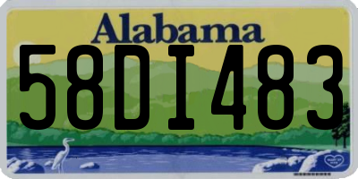 AL license plate 58DI483