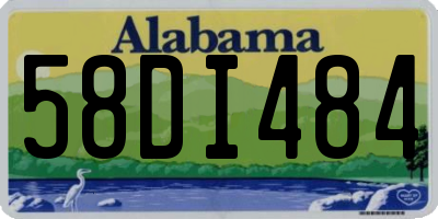 AL license plate 58DI484