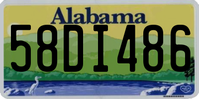 AL license plate 58DI486