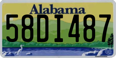 AL license plate 58DI487