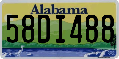 AL license plate 58DI488
