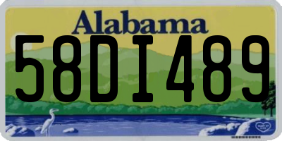 AL license plate 58DI489