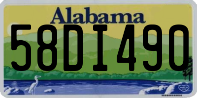 AL license plate 58DI490