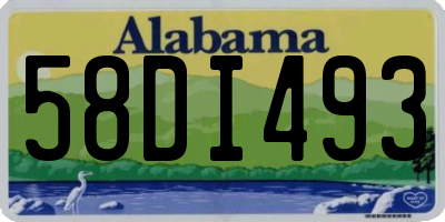 AL license plate 58DI493