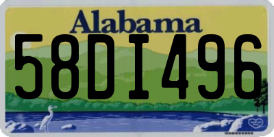 AL license plate 58DI496