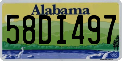 AL license plate 58DI497