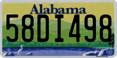 AL license plate 58DI498