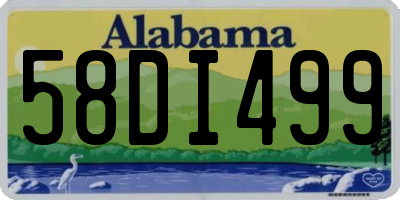 AL license plate 58DI499