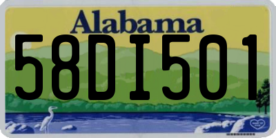 AL license plate 58DI501