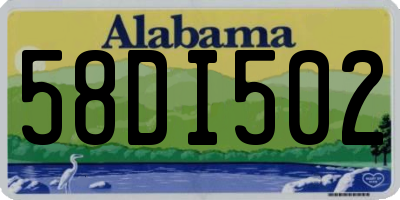 AL license plate 58DI502