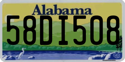 AL license plate 58DI508