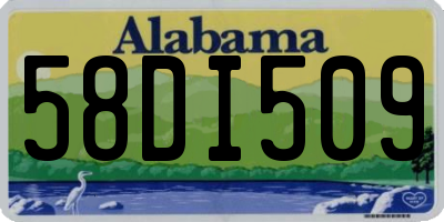 AL license plate 58DI509