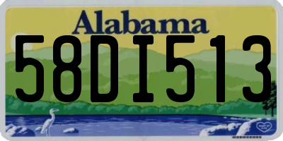 AL license plate 58DI513