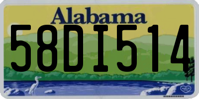 AL license plate 58DI514